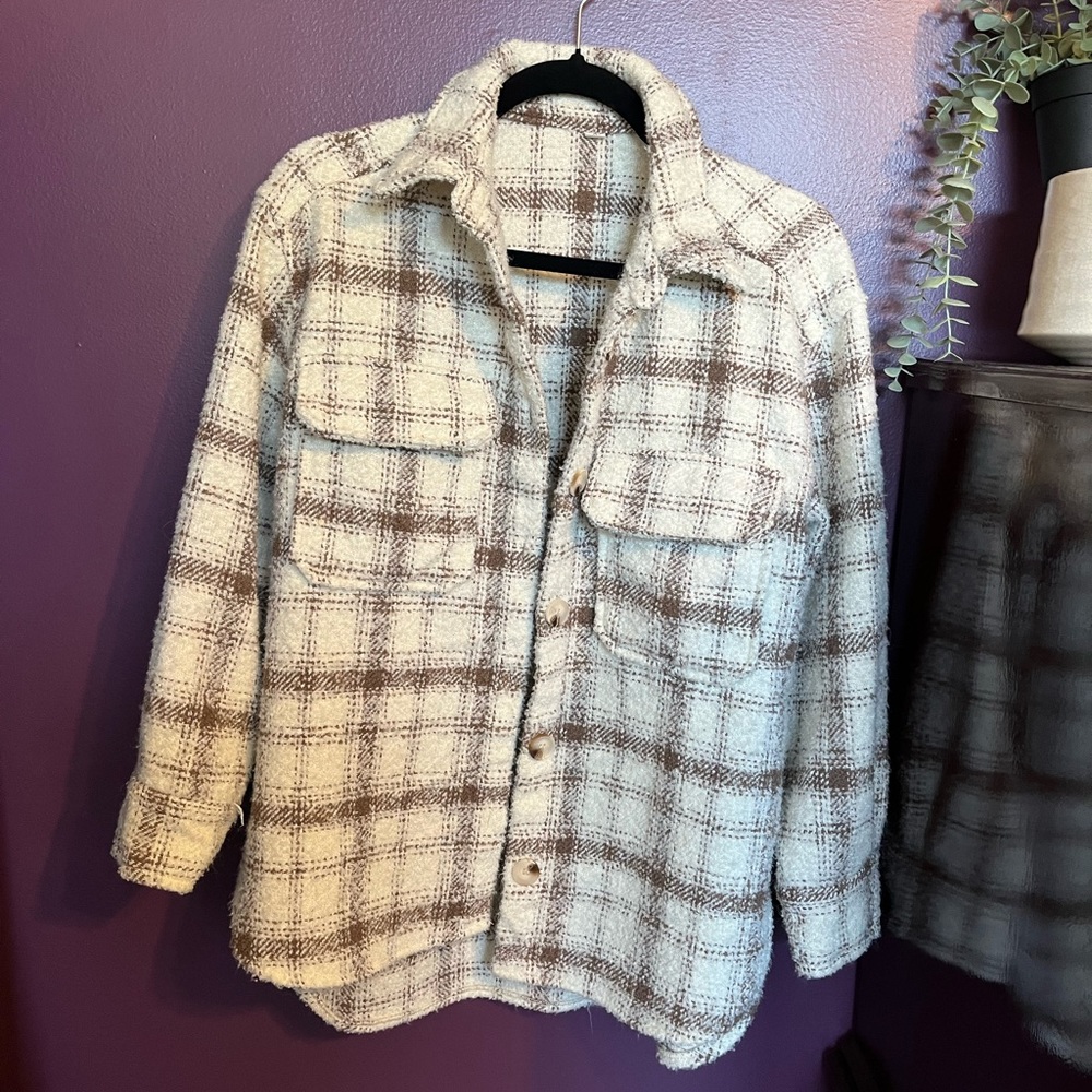 Old Navy plaid shacket